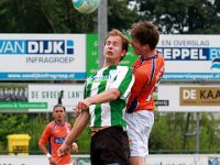 021 2016 Genemuiden ONS Sneek  25-06-2016: Voetbal: SC Genemuiden v ONS Sneek: Genemuiden/Rik van Dalfsen (l) Genemuiden, Tom Arissen (r) Sneek/