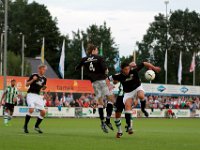 004 Genemuiden Zaanlandia  26-08-2015: Voetbal: SC Genemuiden v Zaanlandia: Genemuiden/Sander Rijser (l) Murat Bozkurt (r) of Zaanlandia /KNVB beker