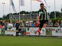 012 Genemuiden Zaanlandia  26-08-2015: Voetbal: SC Genemuiden v Zaanlandia: Genemuiden/Tjeerd Korf (r) of SC Genemuiden/KNVB beker
