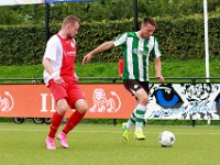 011 HZVV Genemuiden  12-09-2015: Voetbal: HZVV v SC Genemuiden: Hoogeveen/Arjan Akkerman (l) of HZVV, Tjeerd Korf (r) of Genemuiden /Hoofdklasse C