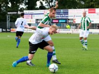 014 SVZW Genemuiden  26-09-2015: Voetbal: SVZW v SC Genemuiden: Wierden/Joshua ter Avest (l) of SVZW, Gieljan Tissingh (r) of Genemuiden/Hoofdklasse C