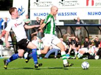 027 SVZW Genemuiden  26-09-2015: Voetbal: SVZW v SC Genemuiden: Wierden/Maurice Bartelds (l) of SVZW, Martijn Jansen (r) of Genemuiden/Hoofdklasse C