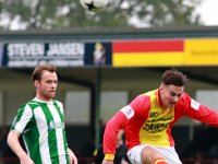 005 CSV Apeldoorn Genemuiden  17-10-2015: Voetbal: CSV Apeldoorn v SC Genemuiden: Apeldoorn/Jacco Riemens (l) of Genemuiden, Joost Krijns (r) of CSV Apeldoorn/Hoofdklasse C
