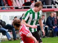 016 Harkemase Boys Genemuiden  07-11-2015: Voetbal: Harkemase Boys v SC Genemuiden: Harkema/Musli Arton (l) of Harkema, Stef van der Velden (r) of Genemuiden/Hoofdklasse C