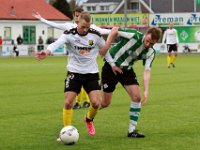 024 Genemuiden DOS'37  14-11-2015: Voetbal: SC Genemuiden v DOS 37: Genemuiden/Maarten Smit (l) of DOS '37, Jacco Riemens (r) of Genemuden/Hoofdklasse C