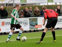 001 2016 Genemuiden Hardegarijp  06-02-2016: Voetbal: SC Genemuiden v Hardegarijp: Genemuiden/Arjen Netjes (l) of Genemuiden, Martijn Bakker (r) of Hardegarijp/KNVB districtsbeker Noord