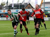 003 2016 Genemuiden Hardegarijp  06-02-2016: Voetbal: SC Genemuiden v Hardegarijp: Genemuiden/Jacco Riemens (l) of Genemuiden, Vincent Smallegange (m), Tjeerd Rijpma (r) of Hardegarijp/KNVB districtsbeker Noord
