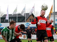 004 2016 Genemuiden Hardegarijp  06-02-2016: Voetbal: SC Genemuiden v Hardegarijp: Genemuiden/Jacco Riemens (l) of Genemuiden, Vincent Smallegange (m), Tjeerd Rijpma (r) of Hardegarijp/KNVB districtsbeker Noord