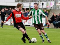010 2016 Genemuiden Hardegarijp  06-02-2016: Voetbal: SC Genemuiden v Hardegarijp: Genemuiden/Tjeerd Rijpma (l) of Hardegarijp, Tjeerd Korf (r) of Genemuiden/KNVB districtsbeker Noord