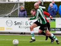 015 2016 Genemuiden Hardegarijp  06-02-2016: Voetbal: SC Genemuiden v Hardegarijp: Genemuiden/Martijn Jansen (r) of Genemuiden, Anne Draaijer (l) of Hardegarijp/KNVB districtsbeker Noord