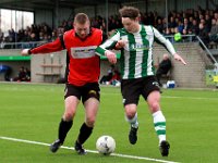 021 2016 Genemuiden Hardegarijp  06-02-2016: Voetbal: SC Genemuiden v Hardegarijp: Genemuiden/Gert-Jan Spindelaar (l) of Hardegarijp, Stef van der Velden (r) of Genemuiden/KNVB districtsbeker Noord