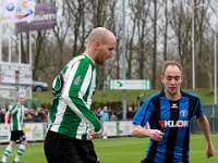 015 2016 Genemuiden ACV  20-02-2016: Voetbal: SC Genemuiden v ACV: Genemuiden/ Martijn Jansen (l) of Genemuiden, Haaye Feenstra (r) of ACV /Hoofdklasse C zaterdagamateurs