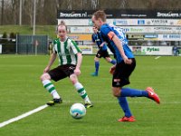 021 2016 Genemuiden ACV  20-02-2016: Voetbal: SC Genemuiden v ACV: Genemuiden/ Arjen Netjes (l) of Genemuiden, Haaye Feenstra (r) of ACV /Hoofdklasse C zaterdagamateurs
