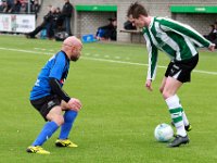 029 2016 Genemuiden ACV  20-02-2016: Voetbal: SC Genemuiden v ACV: Genemuiden/ Cintje Angelo (l) of ACV, Job van Dalfsen (r) of Genemuiden /Hoofdklasse C zaterdagamateurs