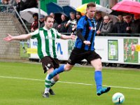 031 2016 Genemuiden ACV  20-02-2016: Voetbal: SC Genemuiden v ACV: Genemuiden/ Sijmon Eenkhoorn (l) of Genemuiden, Erich Jongeling (r) of ACV /Hoofdklasse C zaterdagamateurs