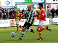 018 2016 Genemuiden CSV Apeldoorn  16-04-2016: Voetbal: SC Genemuiden v CSV Apeldoorn: Genemuiden/Martijn Jansen (l) of Genemuiden, Melvin Bresser (r) of Apeldoorn/Hoofdklasse C zaterdagamateurvoetbal
