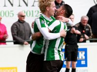 019 2016 Genemuiden CSV Apeldoorn  16-04-2016: Voetbal: SC Genemuiden v CSV Apeldoorn: Genemuiden/Jasper Bremmer (l), Masies Artien (r) of Genemuiden/Hoofdklasse C zaterdagamateurvoetbal