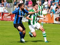 007 2016 ACV Assen SC Genemuiden  20-08-2016: Voetbal: ACV v SC Genemuiden: Assen/Jelle Wagenaar (l) of Assen, Danny Menting (r) of Genemuiden/Hoofdklasse B zaterdagamateurvoetbal