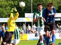 013 2016 ACV Assen SC Genemuiden  20-08-2016: Voetbal: ACV v SC Genemuiden: Assen/Ben Wormmeester (l) of Assen, Danny Menting (m) of Genemuiden, Thomas Metzemaekers (r) of Assen/Hoofdklasse B zaterdagamateurvoetbal