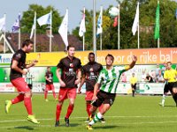 019 2016 Genemuiden Flevo Boys  27-08-2016: Voetbal: SC Genemuiden v Flevo Boys: Genemuiden/  Jan Stoker (l) Roelof Strikwerda (m) of flevo Boys, Anne van der Kolk (r) of Genemuiden / Zaterdagamateurvoetbal hoofdklasse B/