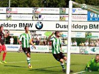 020 2016 Genemuiden Flevo Boys  27-08-2016: Voetbal: SC Genemuiden v Flevo Boys: Genemuiden / Anne van der Kolk (l), Jacco Riemens (m) of Genemuiden, Rodney Rosink (r) of Flevo Boys / Zaterdagamateurvoetbal hoofdklasse B/