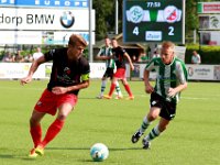 037 2016 Genemuiden Flevo Boys  27-08-2016: Voetbal: SC Genemuiden v Flevo Boys: Genemuiden / Aran Boer (l) of Flevo Boys, Robert Boes (r) of Genemuiden / Zaterdagamateurvoetbal hoofdklasse B/
