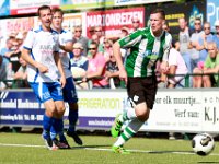 009 2016 Urk-Genemuiden  10-09-2016: Voetbal: SV Urk v SC Genemuiden: Urk / Gerrit Tol (l), Marinus Snoek (m) of Urk, Wouter van der Molern (r) of Genemuiden / Hoofdklasse B, zaterdagamateurvoetbal /