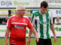 019 2016 Genemuiden ASVDronten  17-09-2016: Voetbal: SC Genemuiden v ASV Dronten: Genemuiden / Cees de bruijn (l), Frank Kuurman (r) of Genemuiden / Hoofdklasse B zaterdagamateurvoetbal /