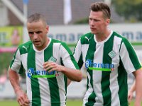 025 2016 Genemuiden ASVDronten  17-09-2016: Voetbal: SC Genemuiden v ASV Dronten: Genemuiden / Omar Kavak (l), Wouter van der Molen (r) of Genemuiden / Hoofdklasse B zaterdagamateurvoetbal /