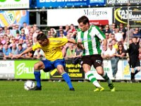 002 2016 Staphorst Genemuiden  24-09-2016: Voetbal: Staphorst v SC Genemuiden: / Remon Kroes (l) of Staphorst, Frank Kuurman (r) of Genemuiden / Staphorst / Zaterdagamatuervoetbal hoofdklasse B / : SC Genemuiden, VV Staphorst, Remon Kroes, Frank Kuurman