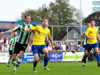 023 2016 Staphorst Genemuiden  24-09-2016: Voetbal: Staphorst v SC Genemuiden: Staphorst / Job van Dalfsen (l) of Genemuiden, Erwin Talen (r) of Staphorst / Zaterdagamatuervoetbal hoofdklasse B / : SC Genemuiden, VV Staphorst, Job van Dalfsen, Erwin Talen