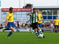 025 2016 Staphorst Genemuiden  24-09-2016: Voetbal: Staphorst v SC Genemuiden: Staphorst / Erwin Talen (l) of Staphorst, Jacco Riemens (r) of Genemuiden / Zaterdagamatuervoetbal hoofdklasse B / : SC Genemuiden, VV Staphorst, Erwin Talen, Jacco Riemens
