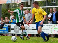 028 2016 Staphorst Genemuiden  24-09-2016: Voetbal: Staphorst v SC Genemuiden: Staphorst / Anne van der Kolk (l) of Genemuiden, Martin van t Ende (r) of Staphorst / Zaterdagamatuervoetbal hoofdklasse B / : SC Genemuiden, VV Staphorst, Anne van der Kolk, Martin van t Ende