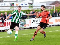 007 2016 Genemuiden Sparta Nijkerk  01-10-2016: Voetbal: SC Genemuiden v Sparta Nijkerk: Genemuiden/ Hoofdklasse B zaterdagamateurvoetbal/ Wouter van der Molen (l) of Genemuiden, Bilal Amarzagouio (r) of Sparta Nijkerk / : Wouter van der Molen, Bilal Amarzagouio