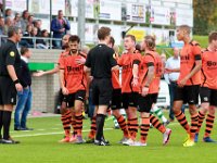 009 2016 Genemuiden Sparta Nijkerk  01-10-2016: Voetbal: SC Genemuiden v Sparta Nijkerk: Genemuiden/ Hoofdklasse B zaterdagamateurvoetbal/ Team of Sparta Nijkerk / : Sparta Nijkerk