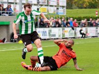 013 2016 Genemuiden Sparta Nijkerk  01-10-2016: Voetbal: SC Genemuiden v Sparta Nijkerk: Genemuiden/ Hoofdklasse B zaterdagamateurvoetbal/ Christian Riemens (l) of Genemuiden,  Sefanja Davids (r) of Sparta Nijkerk. / : SC Genemuiden, Sparta Nijkerk, Christian Riemens, Sefanja Davids