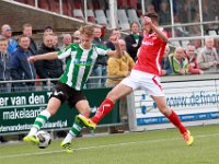 003 2016 DOVO Genemuiden  08-10-2016: Voetbal: Dovo v SC Genemuiden: Veenendaal / Job van Dalfsen (l) of Genemuiden, Mitchill de Zwart (r) of DOVO / : DOVO, SC Genemuiden, Job van Dalfsen, Mitchill de Zwart