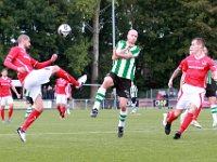005 2016 DOVO Genemuiden  08-10-2016: Voetbal: Dovo v SC Genemuiden: Veenendaal / Adil Mahdadi (l) of DOVO, Martijn Jansen (m) of Genemuiden, Bas Mooij (r) of DOVO / : DOVO, SC Genemuiden, Adil Mahdadi, Martijn Jansen, Bas Mooij