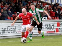 007 2016 DOVO Genemuiden  08-10-2016: Voetbal: Dovo v SC Genemuiden: Veenendaal / Nick Coster (l) of DOVO, Wouter van der Molen (r) of Genemuiden / : DOVO, SC Genemuiden, Nick Coster, Wouter van der Molen