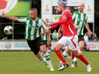 011 2016 DOVO Genemuiden  08-10-2016: Voetbal: Dovo v SC Genemuiden: Veenendaal / Omar Kavak (l) of Genemuiden, Adil Mahdadi (m) of DOVO, Martijn Jansen (r) of Genemuiden / : DOVO, SC Genemuiden, Omar Kavak, Adil Mahdadi, Martijn Jansen