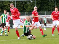 012 2016 DOVO Genemuiden  08-10-2016: Voetbal: Dovo v SC Genemuiden: Veenendaal / Adil Mahdadi (l) of DOVO, Omar Kavak (m) of Genemuiden, Nick Coster (r), Bart van Brakel (rr) of DOVO / : DOVO, SC Genemuiden, Adil Mahdadi, Omar Kavak, Nick Coster, Bart van Brakel
