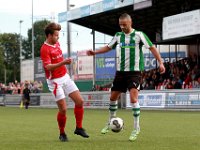 018 2016 DOVO Genemuiden  08-10-2016: Voetbal: Dovo v SC Genemuiden: Veenendaal / Arien Bakkenes (l) of DOVO, Omar Kavak (r) of Genemuiden / : DOVO, SC Genemuiden, Arien Bakkenes, Omar Kavak