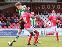 021 2016 DOVO Genemuiden  08-10-2016: Voetbal: Dovo v SC Genemuiden: Veenendaal / Job van Dalfsen (l) of Genemuiden, Marley Berkvens (r) of DOVO / : DOVO, SC Genemuiden, Job van Dalfsen, Marley Berkvens