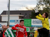013 2016 Genemuiden Barneveld  05-11-2016: Voetbal: SC Genemuiden v SDVB: Genemuiden / Martijn jansen (l) of Genemuiden, Pieter Bas Hazeleger (m), Jeroen van Binsbergen (r) of SDV Barneveld / : SC Genemuiden, SDVB, SDV Barneveld, Martijn Jansen, Pieter Bas Hazeleger, Jeroen van Binsbergen