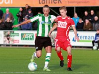 023 2016 Genemuiden Barneveld  05-11-2016: Voetbal: SC Genemuiden v SDVB: Genemuiden / Omar Kavak (l) of Genemuiden, Ivar van beek (r) of SDV Barneveld / : SC Genemuiden, SDVB, SDV Barneveld