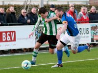 008 2017 Genemuiden ACV  14-01-2017: Voetbal: SC Genemuiden v ACV: Genemuiden / Frank Kuurman (l) of Genemuiden, Guss de Vries (r) of ACV / : Hoofdklasse B, zaterdagamateurvoetbal, SC Genemuiden, ACV, Frank Kuurman, Guus de Vries