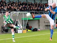 010 2017 Genemuiden ACV  14-01-2017: Voetbal: SC Genemuiden v ACV: Genemuiden / Wouter van der Molen (l) of Genemuiden, Erik Eleveld (r) of ACV / : Hoofdklasse B, zaterdagamateurvoetbal, SC Genemuiden, ACV, Wouter van der Molen, Erik Eleveld