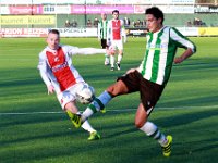 007 2017 Flevo Boys Genemuiden  21-01-2017: Voetbal: Flevo Boys v SC Genemuiden: Emmeloord/Richard Scholten (l) of Flevo Boys, Danny Menting (r) of Genemuiden/ : SC Genemuiden, Flevo Boys, Hoofdklasse B, Zaterdagamateurvoetbal, Richard Scholten, Danny Menting