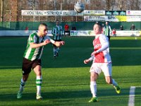 014 2017 Flevo Boys Genemuiden  21-01-2017: Voetbal: Flevo Boys v SC Genemuiden: Emmeloord/Omar Kavak (l) of Genemuiden, Richard Scholten (r) of Flevo Boys/ : SC Genemuiden, Flevo Boys, Hoofdklasse B, Zaterdagamateurvoetbal, Omar Kavak, Richard Scholten