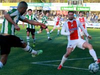 015 2017 Flevo Boys Genemuiden  21-01-2017: Voetbal: Flevo Boys v SC Genemuiden: Emmeloord/Omar Kavk (l) of Genemuiden, Tjisse Kerkstra (r) of Flevo Boys/ : SC Genemuiden, Flevo Boys, Hoofdklasse B, Zaterdagamateurvoetbal, Omar Kavak, Tjisse Kerkstra
